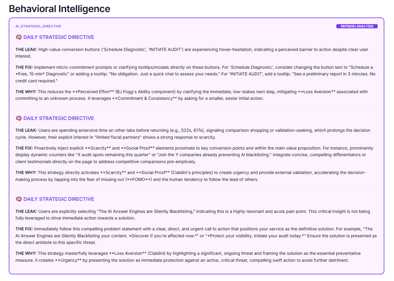 Sample Strategic Directive